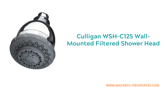 Culligan WSH-C125 Wall-Mounted Filtered Shower Head with massage